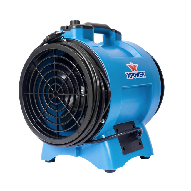 xPower 12" Variable Speed Confined Space Ventilator Fan (1/2HP, 2600 CFM 6.0 AMPS)