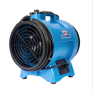 xPower 8" Variable Speed Confined Space Ventilator Fan (1/3HP, 1200 CFM 2.5 AMPS)