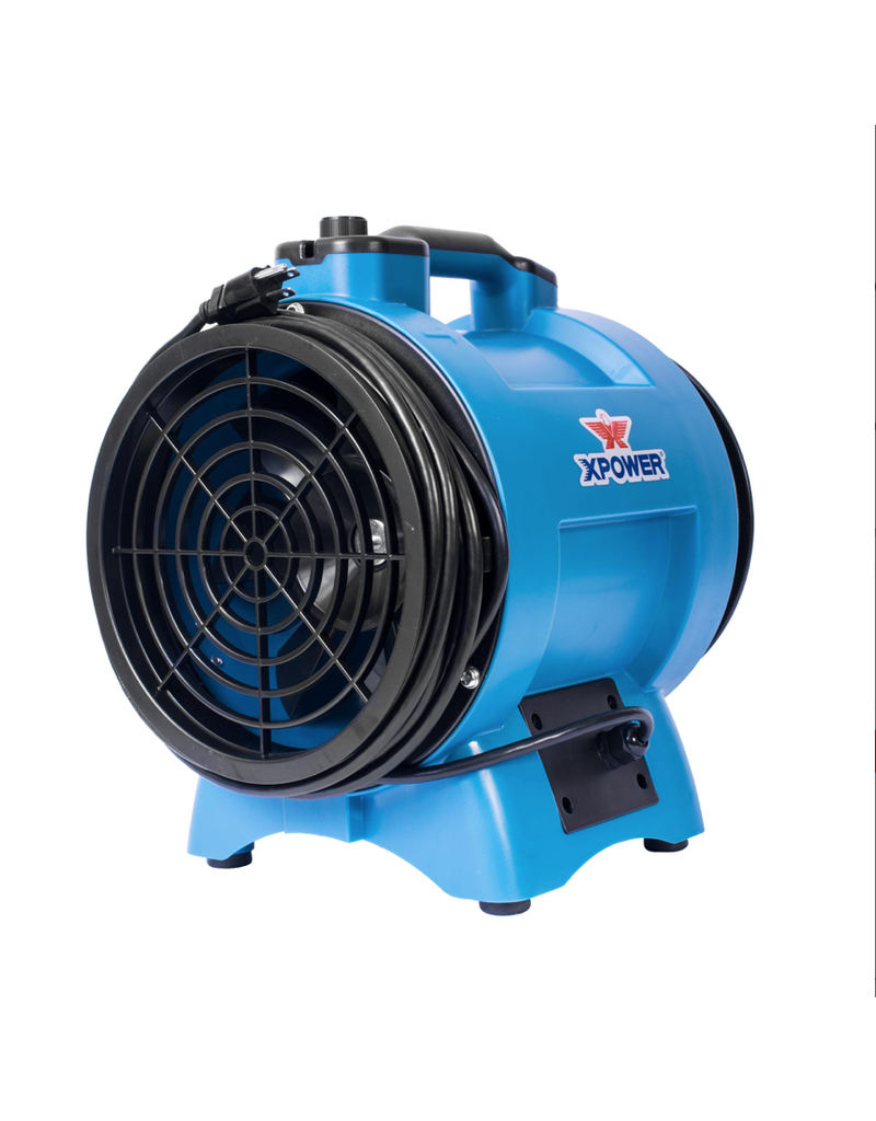 xPower 8" Variable Speed Confined Space Ventilator Fan (1/3HP, 1200 CFM 2.5 AMPS)