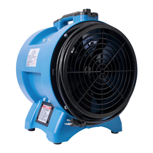 xPower 8" Variable Speed Confined Space Ventilator Fan (1/3HP, 1200 CFM 2.5 AMPS)
