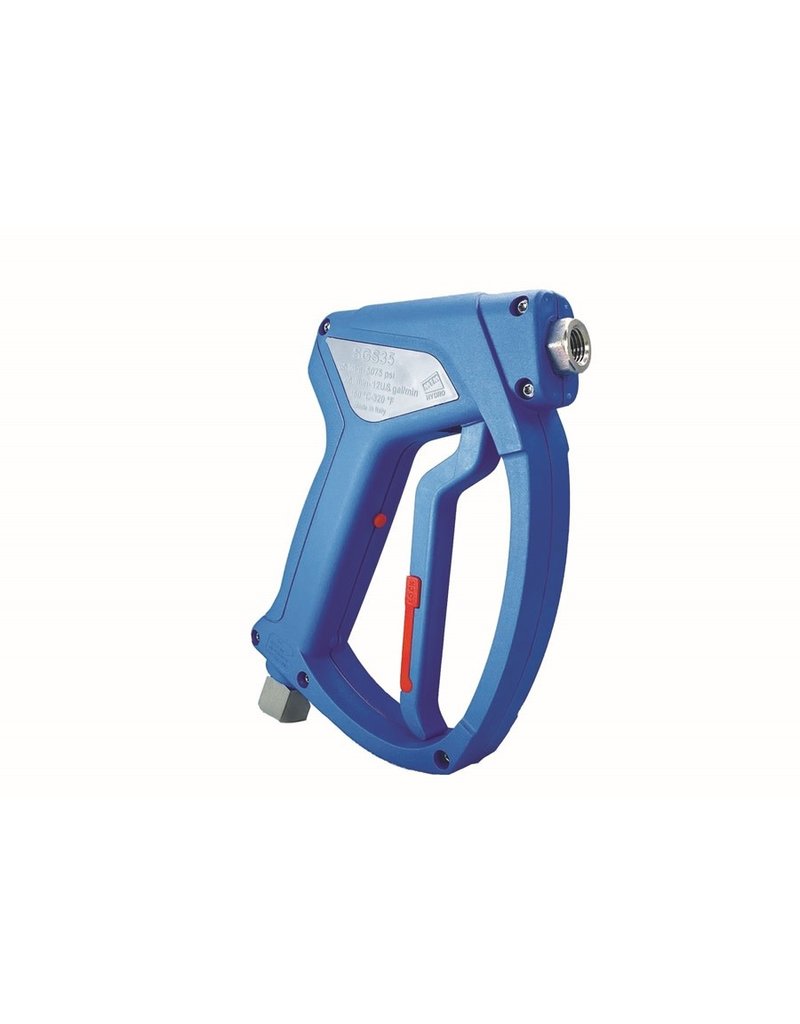 CleanHub SGS35 Blue/Gray Spray Gun - 3/8” SS W/Swivel