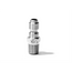 CleanHub Plug, Male Flow Through QD 3/8” MPT Stainless