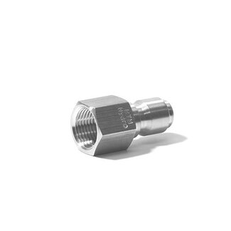 Parker Plug, Male Flow Through QD 3/8” FPT Stainless