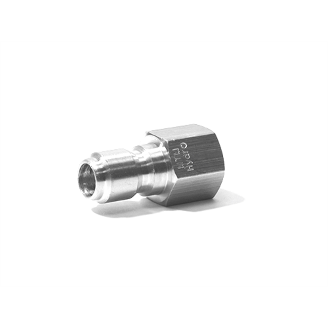 Parker Plug, Male Flow Through QD 3/8” FPT Stainless
