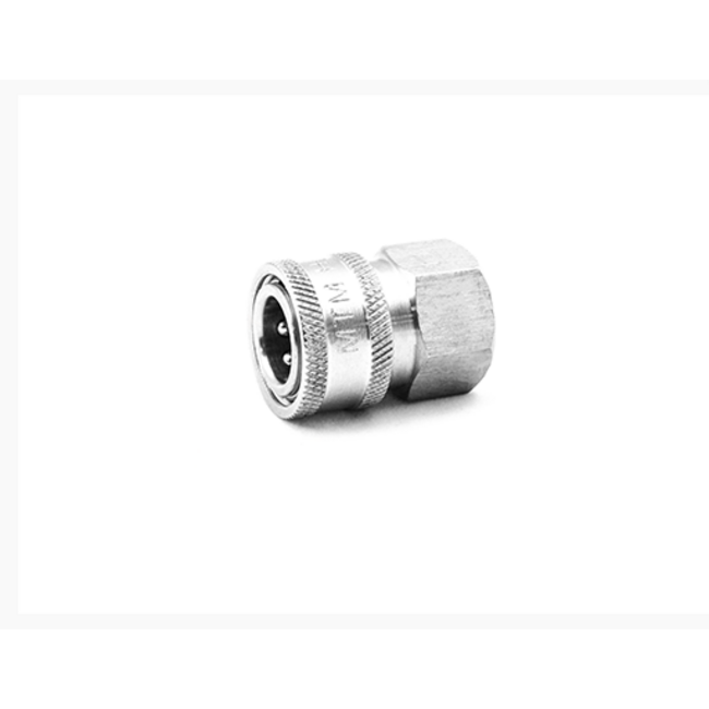 Parker Socket, Flow Through QD 3/8 FPT Stainless