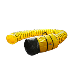 Petoskey Plastics Flex Ducting, Yellow Polyester Hose 12”x25’