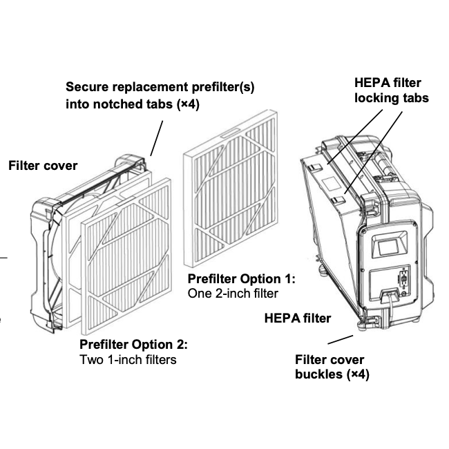 Drieaz Filter - 1" Merv 8 HEPA 700 - 1 Each