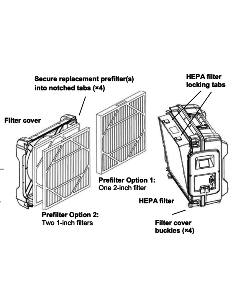 Drieaz Filter - 1" Merv 8 HEPA 700 - 1 Each