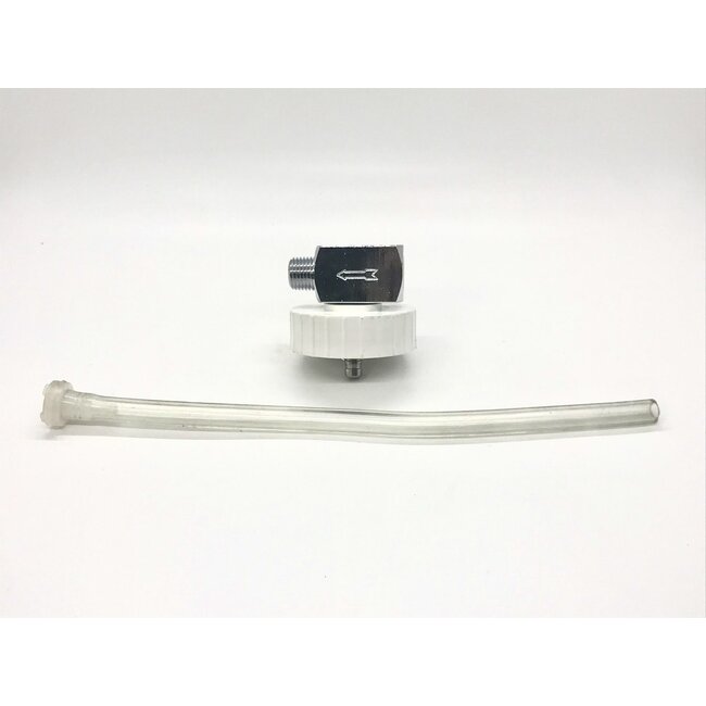 Stain Out System 1/4" Siphon Valve, With Cap, Dip Tube With Filter
