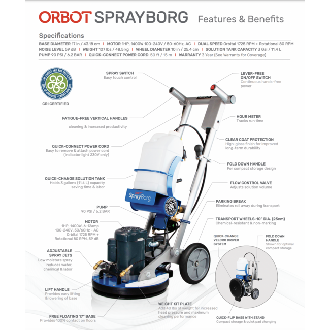 Orbot USA Orbot SprayBorg 17"