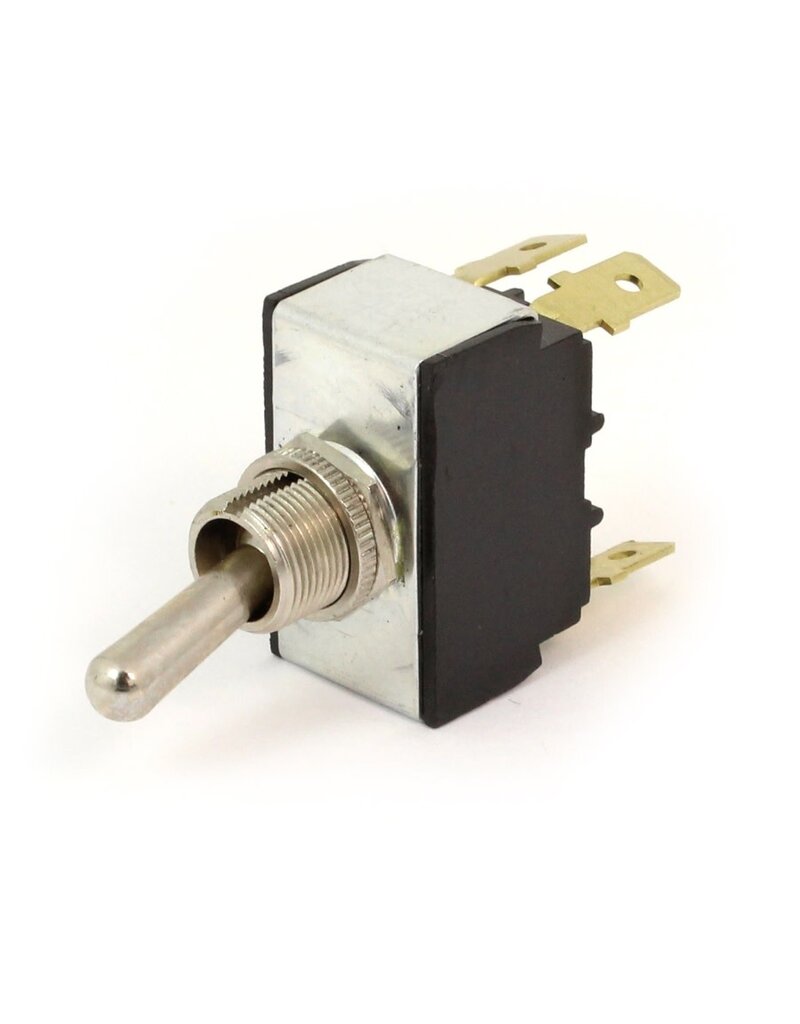 Heavy-Duty Metal Toggle Switch, DPST, On-Off