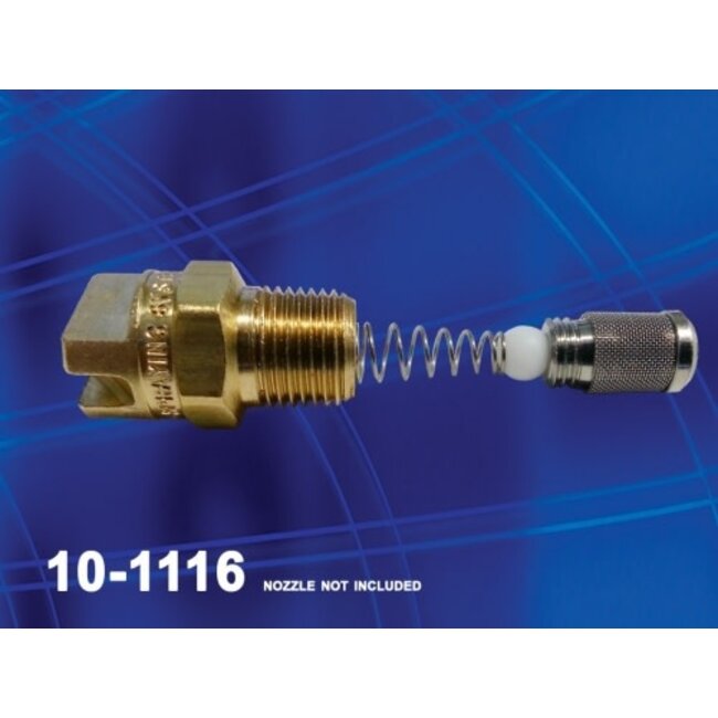 CleanHub Check Valve/Filter, for 1/8 threaded Nozzles Only (Stubby)