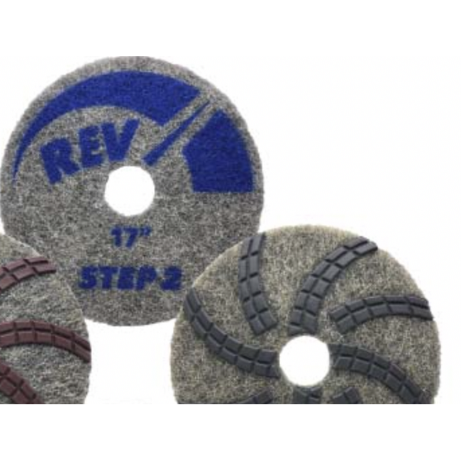StonePro 17” REV Diamond Resin Pad Step 2 (120-220 Hybrid Grit)