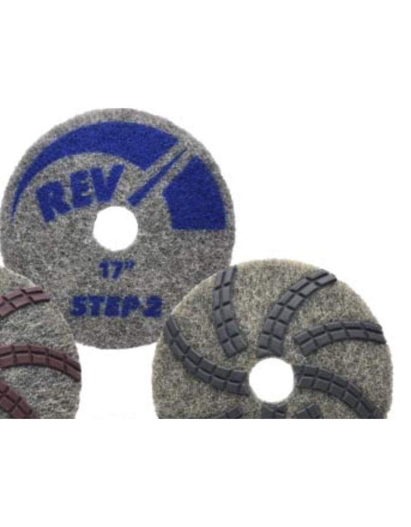 StonePro 17” REV Diamond Resin Pad Step 2 (120-220 Hybrid Grit)