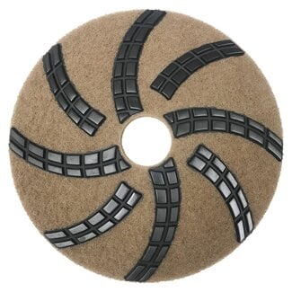 StonePro REV Diamond Resin Polishing Pad 17 Inch – Step 2 (120–220 Hybrid Grit)
