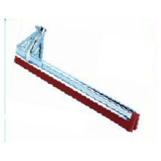 CleanHub Moss Rubber Squeegee, HD Blade Reinforced Metal Frame - Tapered - 22" Red - Each