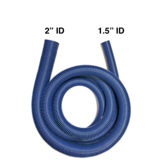 CleanHub Cobra Vac Hose 2"x1.5" x 15 Blue