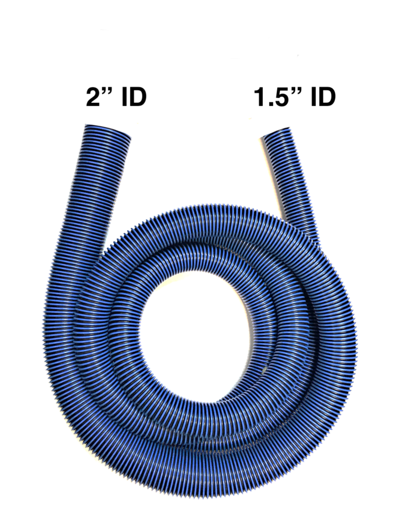 CleanHub Cobra Vac Hose 2"x1.5" x 15 Blue