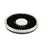 CleanHub Dual Fill Nylon Carpet Cleaning Brush 17" - Medium Black Inner .020”/White Outer .030”