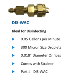 MULTI-SPRAYER Multi-Sprayer Dis-Wac Jet (.05 GPM - 300 Micron)