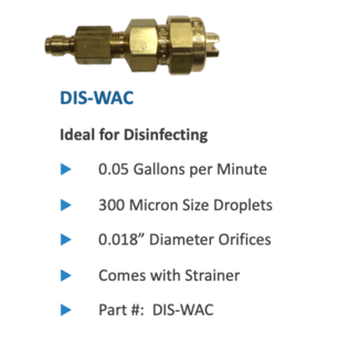 MULTI-SPRAYER Multi-Sprayer Dis-Wac Jet (.05 GPM - 300 Micron)