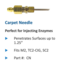 MULTI-SPRAYER Multi-Srayer Carpet Needle