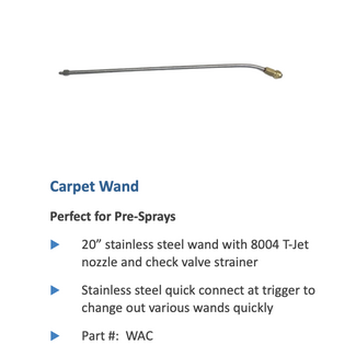 MULTI-SPRAYER Multi-Sprayer Carpet Wand (8004 T-Jet)