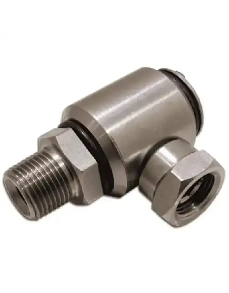 CleanHub Swivel | 3/8" SS 90 Degree (5000psi)