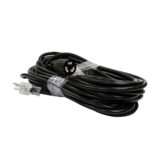 E351A - 50′ Extension Cord 12/3, Female Twist Lock