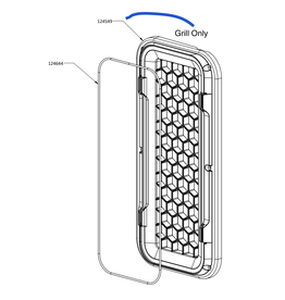 Drieaz 124549 - Grill - Outlet ABS Blk HEPA 700