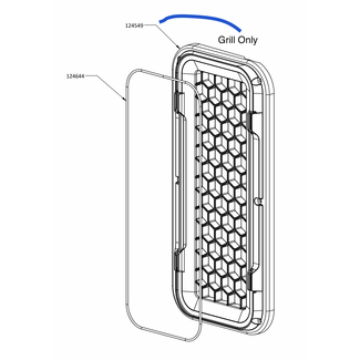 Dri-Eaz 124549 - Grill - Outlet ABS Blk HEPA 700
