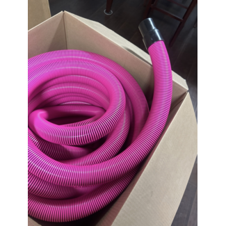 CleanHub Hose, Vac Flexible 2" X 100' | HOT Pink