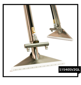 Production Metal Forming 30" Long, 9 3/4" Wide 2 Jet Swivel, 1,000 Psi Brass Valve  Stair Tool With Teflon Glide