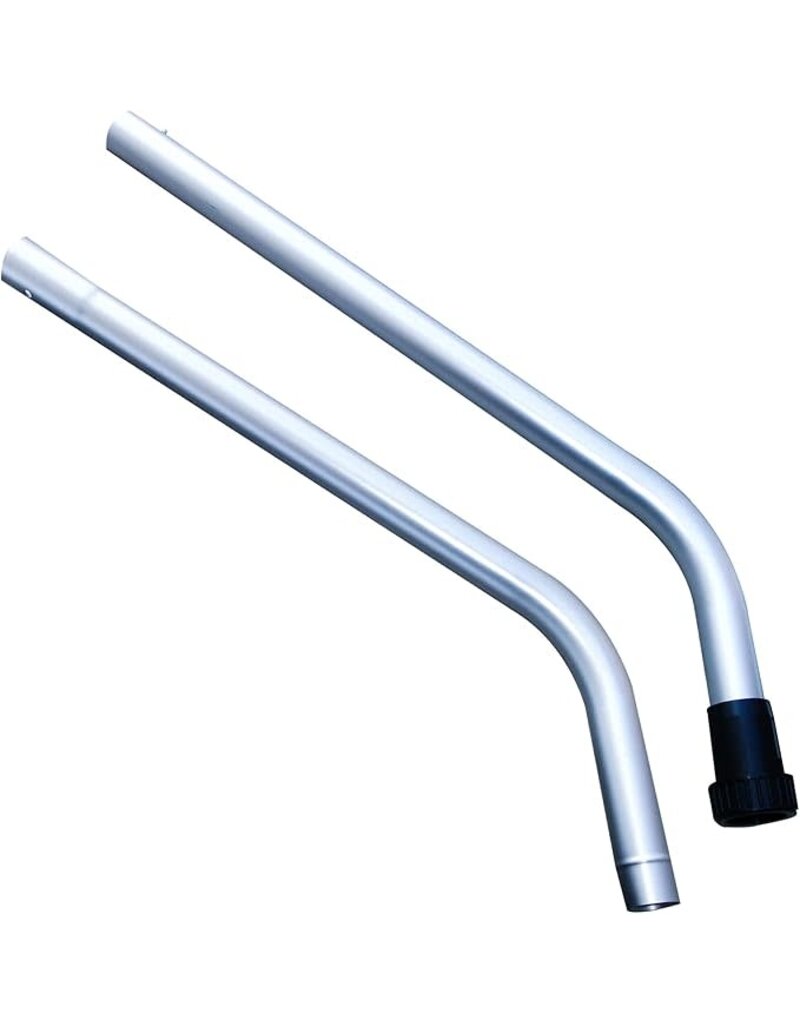 Sandia Aluminum Vac Wand, 2 Piece - 56" 2-Bend w/ 3 Piece Collard Kit