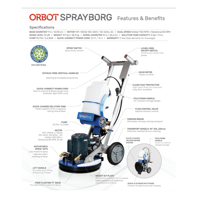 Orbot USA Orbot SprayBorg 17"