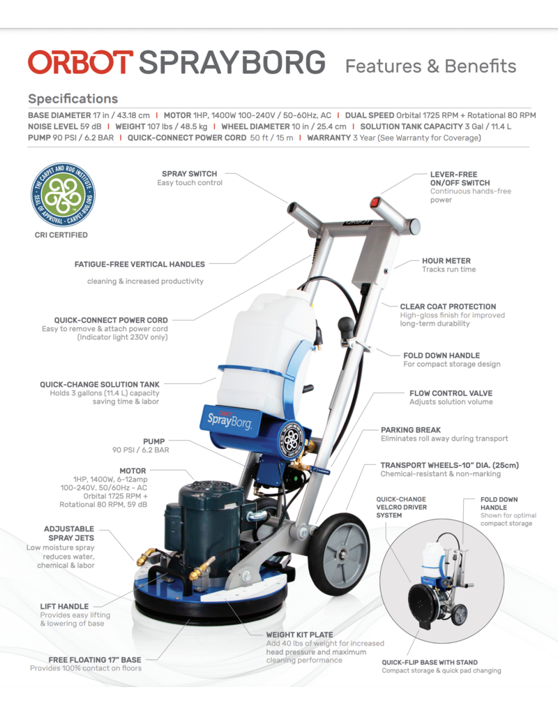 Orbot USA Orbot SprayBorg 17"