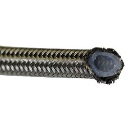 Parker Hose - 5/16" S/S STEEL BRAID PTFE 3000PSI - Per FT (91N Crimp)