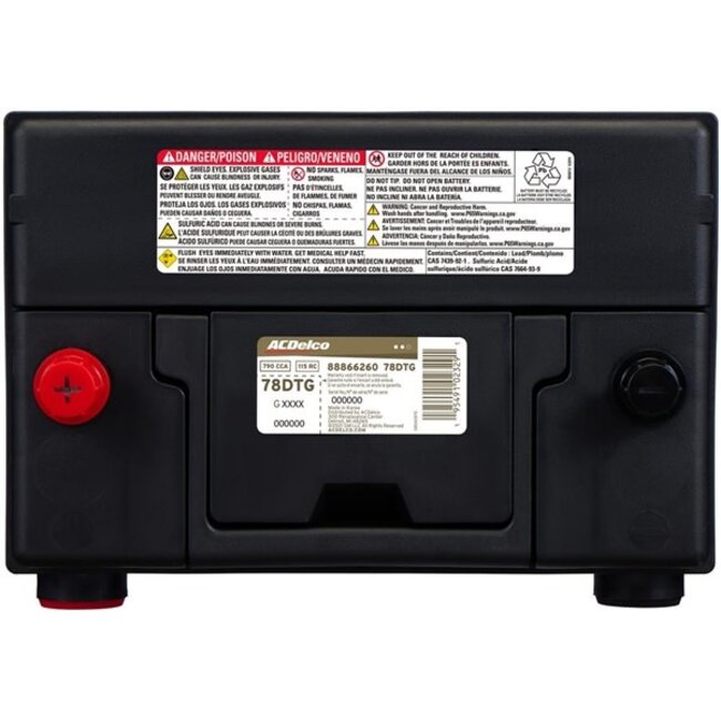 GM ACDelco Gold #78DTG Vehicle Battery
