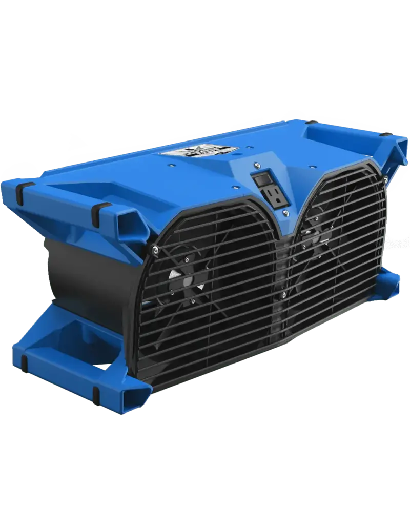 Phoenix Focus II Dual Axial Air Mover | Blue (1,015 CFM)