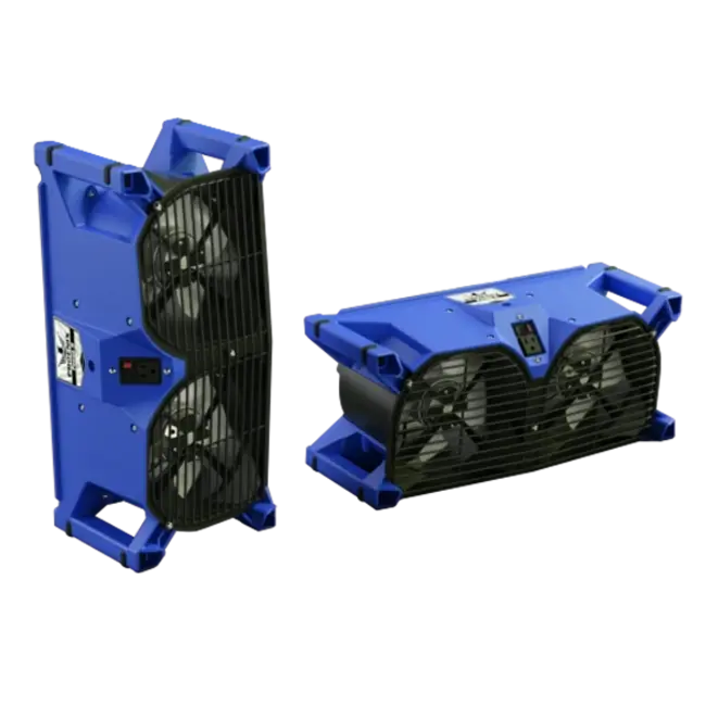 Phoenix Focus II Dual Axial Air Mover | Blue (1,015 CFM)
