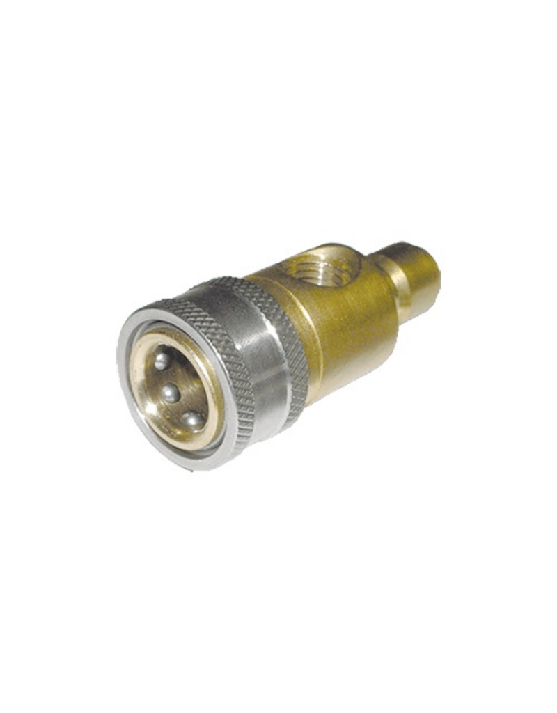 CleanHub Hydro Brass Top Mount Pressure Gauge Fitting W/ Port