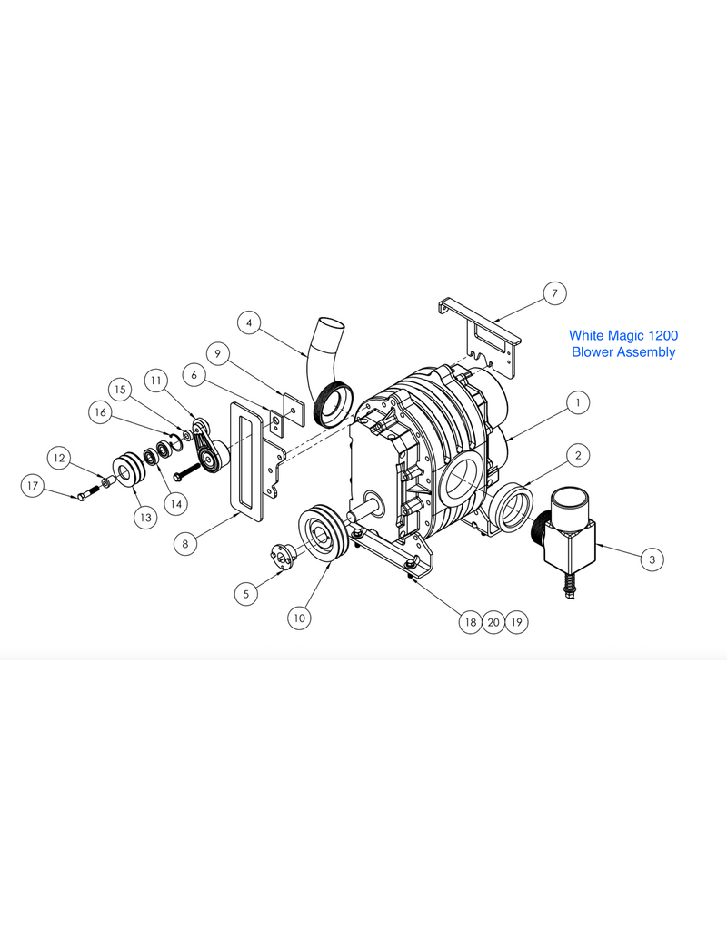 White Magic Pulley, Coupler Idler 5.0 PD | White Magic 1200