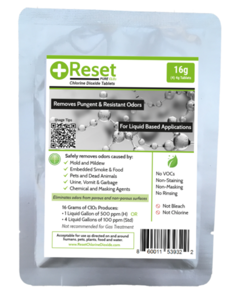 Reset CLO2 - Green 16g Odor Eliminator Kit
