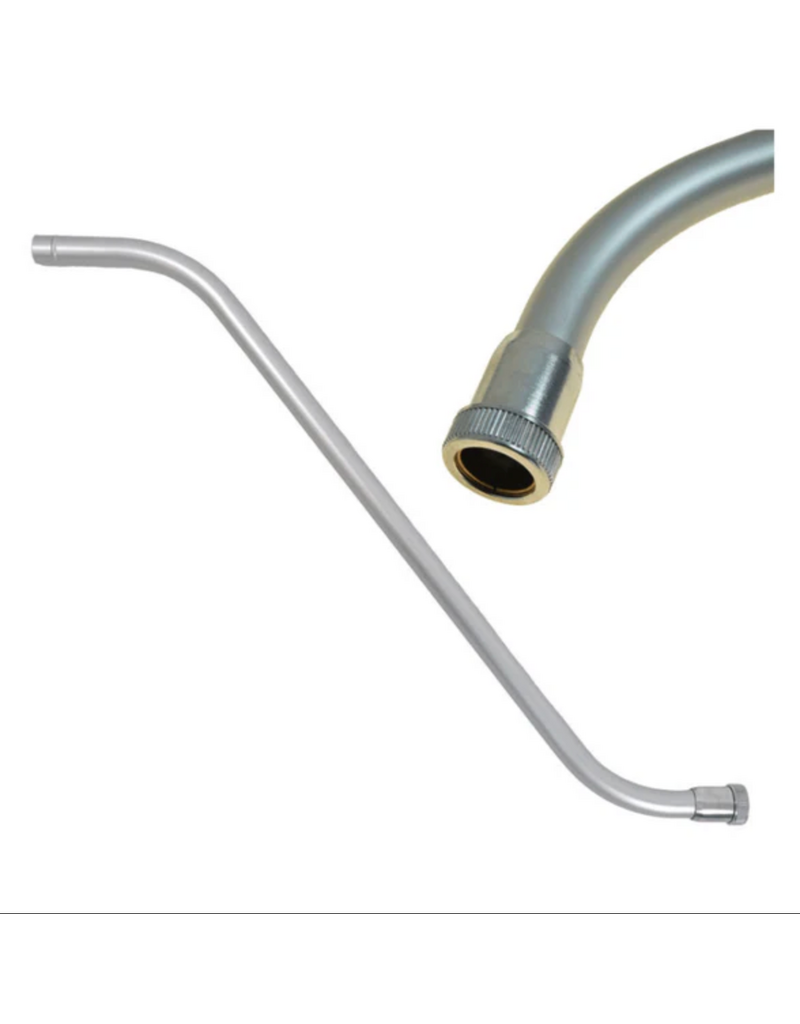 Sandia Aluminum Vac Wand, 1 Piece, 2-bend (With 3 piece Ring & Collar)