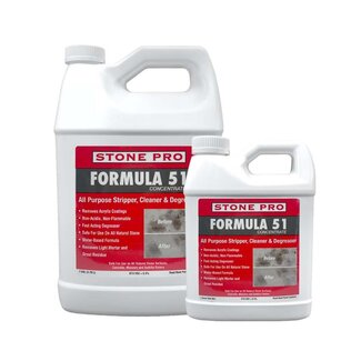 StonePro Formula 51 Alkaline Stripper, Degreaser & Stain Remover 1 Gallon