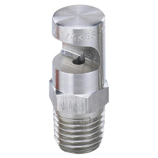 Spraying Systems FloodJet® K0.5 Wide-Angle Flat Spray Nozzle – 1/8 Inch Stainless Steel