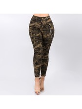 American Bazi CAMO HIGH WAIST SKINNY 