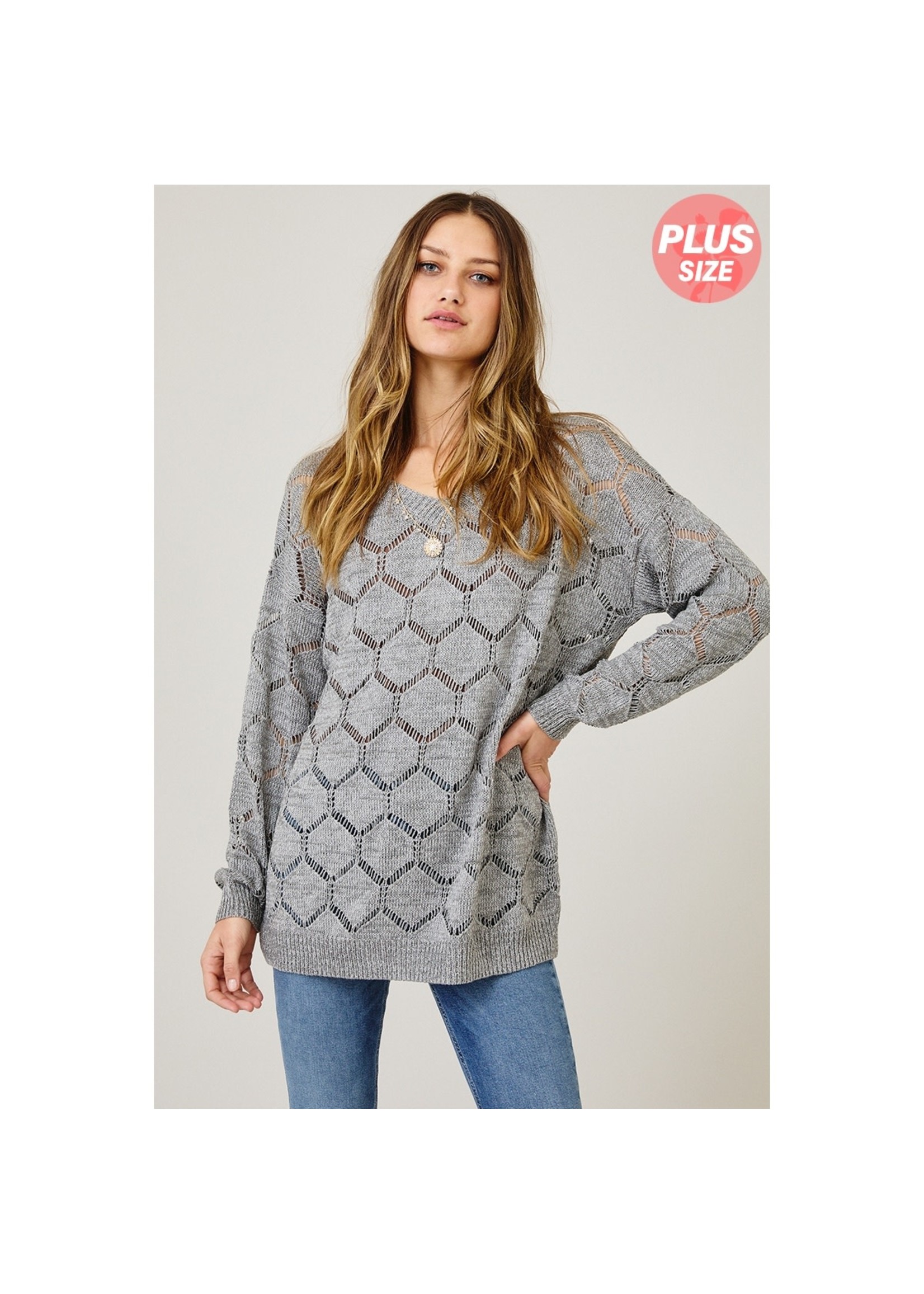 CES Femme Grey knitted sweater