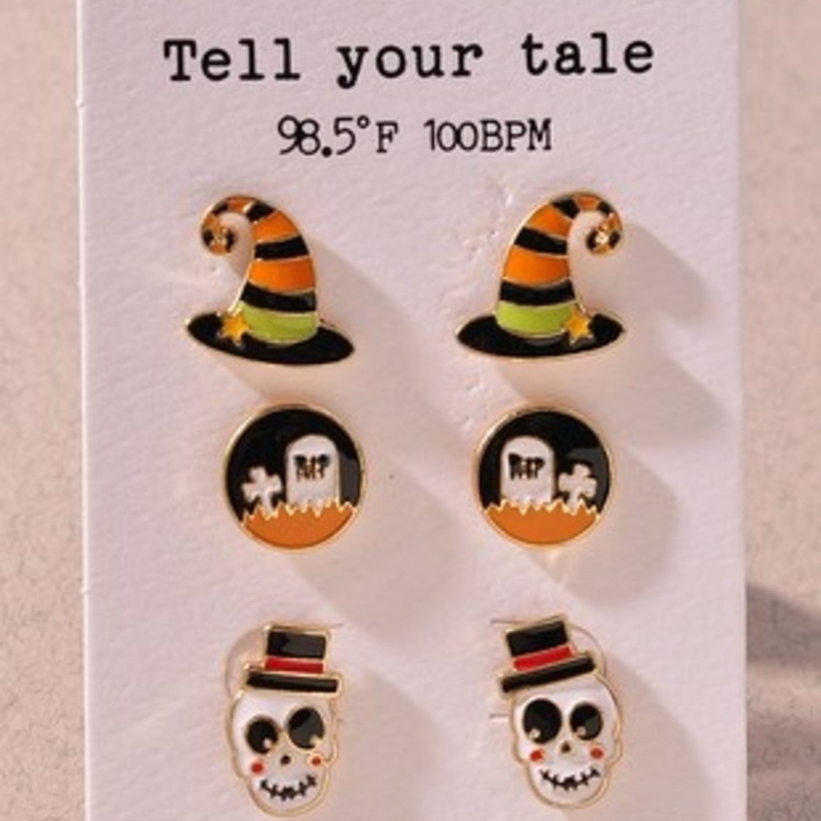 Halloween Earing hat, mummy, skull