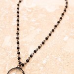 Chain link Black Ariel Necklace